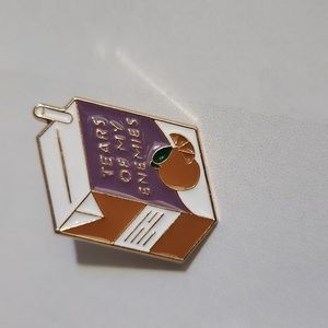 Tears 😢 of my enemies juice 🧃 box enamel pin